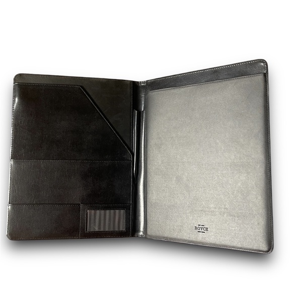 Royce New York Black Leather Executive Writing Portfolio - Picture 1 of 3
